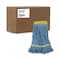 Boardwalk 5 in Looped-End Wet Mop, Blue, Cotton/Synthetic, PK12, BWK501BL BWK501BL - alternate 7